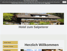 Tablet Screenshot of hotel-salpeterer.com